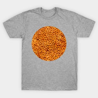 Mini Salty Pretzel Knots Food Photo Circle Crop T-Shirt